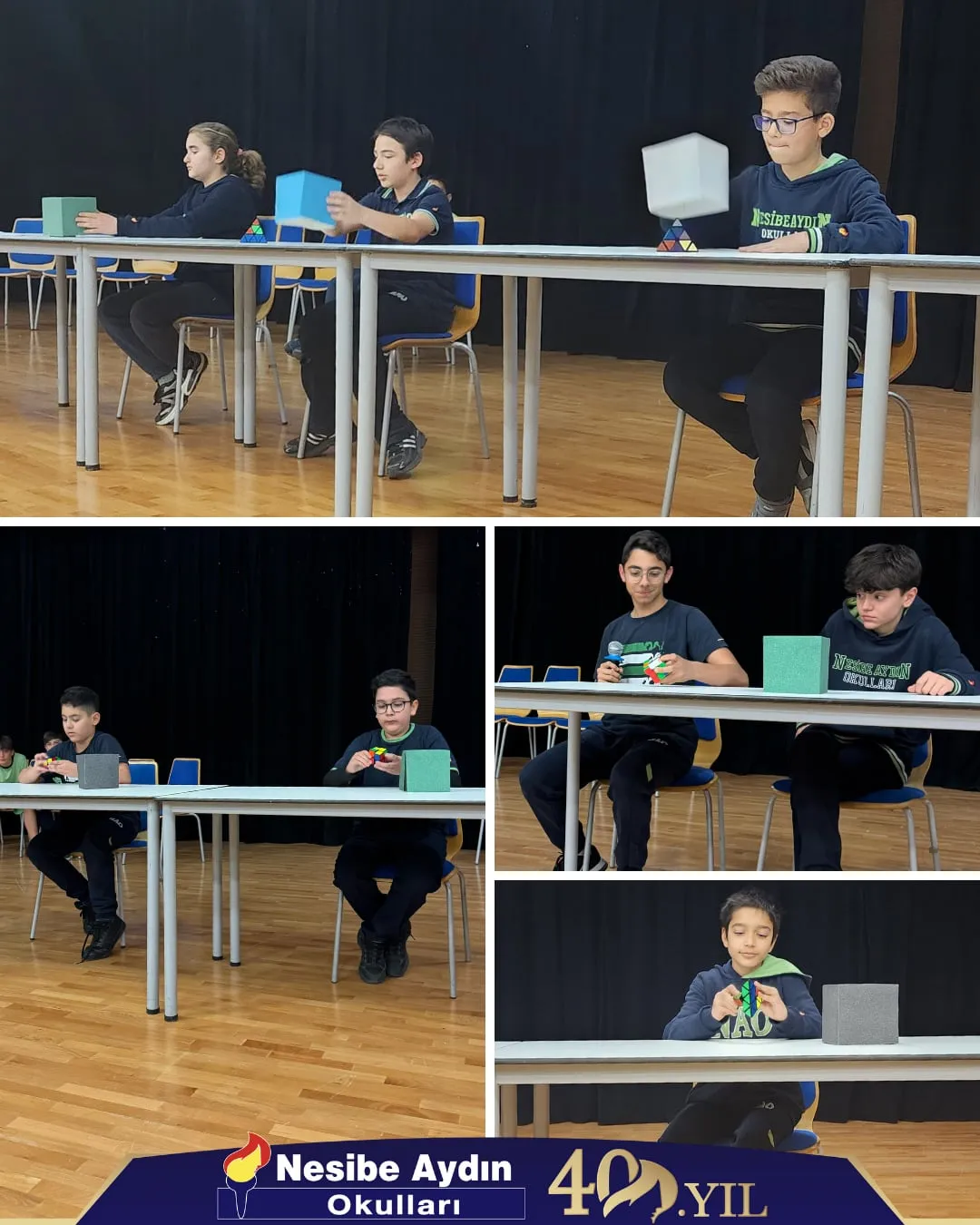 Geleneksel Rubik Küp Yarışması etkinliğinden fotoğraflar